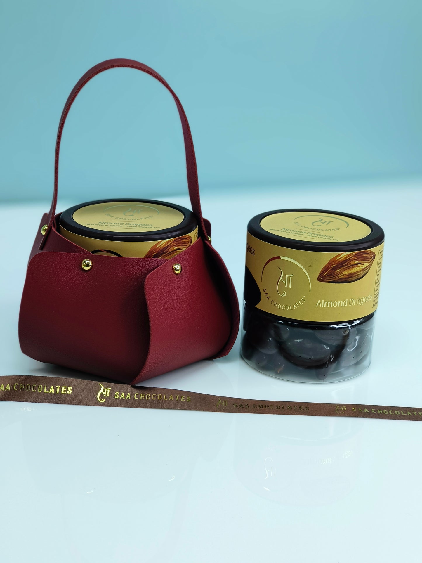 Stylish Leatherette Almond Dragee Bag