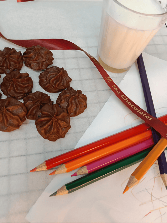 Mini Swril Chocolate Cookies(Eggless)